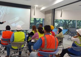 Realizan recorrido en Planta de Tratamiento de Aguas Residuales de Juan Díaz 