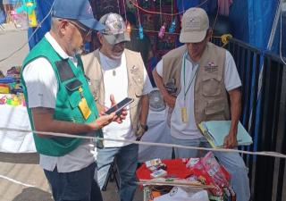 Vigilancia sanitaria en puntos de carnaval en Herrera 