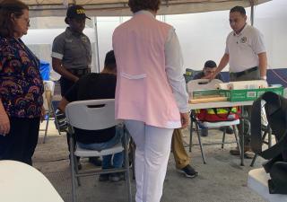 Salud Pública verifica puestos de expendios de alimentos en ruta del carnaval 