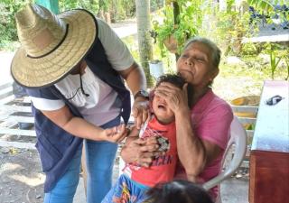 Bocatoreños destacan la importancia de la vacuna contra el sarampión 