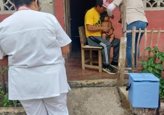 Más de 900 dosis aplicadas contra el Sarampión en Los Santos