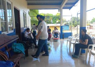 Gira de atención de salud en la comunidad Gonzalo Vásquez Chiman