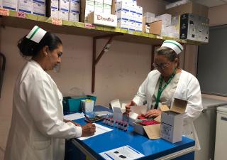  Campaña de vacunación contra el sarampión en Herrera