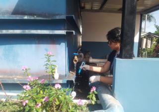Minsa Los Santos evaluó la calidad del agua tras la desinfección de la planta potabilizadora de Llano de Piedra