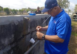 Minsa verifica la calidad de agua en la Feria Internacional de la Chorrera.