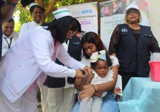 Realizan lanzamiento de la campaña contra el sarampión en San Miguelito