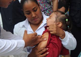 Avanza con pie firme la vacunación contra el sarampión en San Miguelito