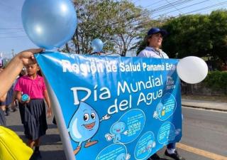 DAPOS regional de Panamá Este conmemora el día Mundial del Agua en la comunidad de San Martín