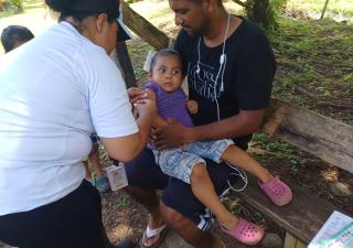 Avanza un 44% la vacunación contra el sarampión en Bocas del Toro