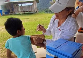 Bocas del Toro continúa vacunando contra el sarampión