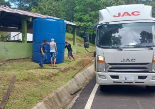 Tanques de reserva de agua fueron entregados a la JAARS en comunidades de Las Mañanitas y Pedregal