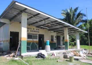 Con un 50% de avance cuenta el proyecto de mejoras al Puesto de Salud de Cucurucha 