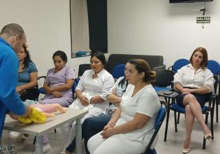 Equipo de enfermería del Hospital Dr.Luis "Chicho"Fabrega recibe capacitación en Reanimación Neonatal