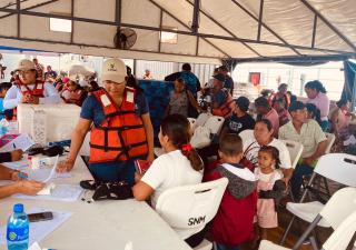 Minsa impacta  con gira médica acuática en Donoso