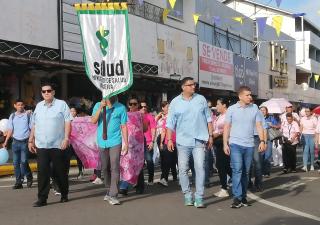 Región de Salud de Herrera participa en caminata por la salud y la vida en Chitré 