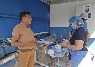  Minsa supervisó el proceso de desinfección en la red de agua de Llano de Piedra, Macaracas